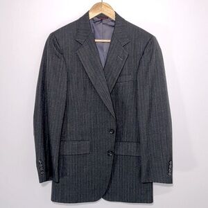 Hart Schaffner & Marx Wool Men’s Pinstripe Gray Sport Coat Size 38R